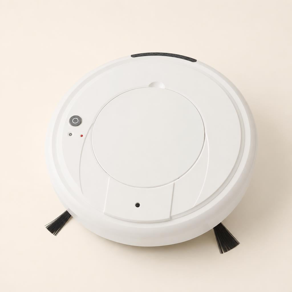 Aspiradora robot automática blanca